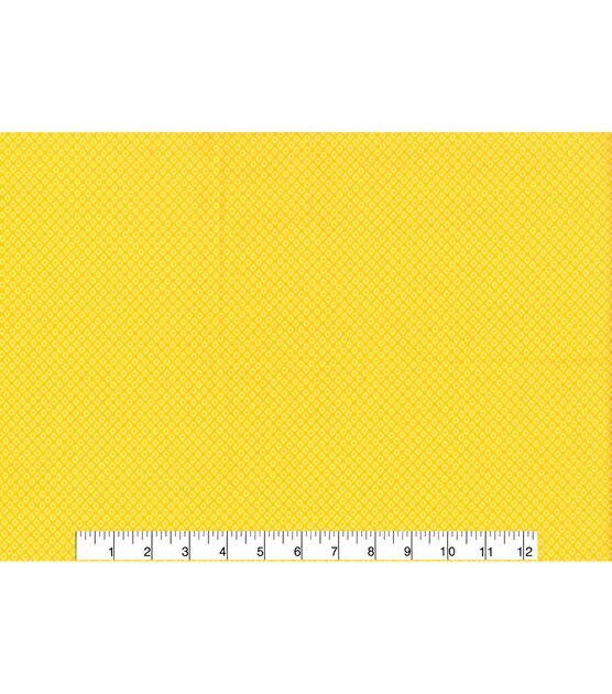Yellow Diamond Quilt Cotton Fabric by Keepsake Calico, , hi-res, image 2