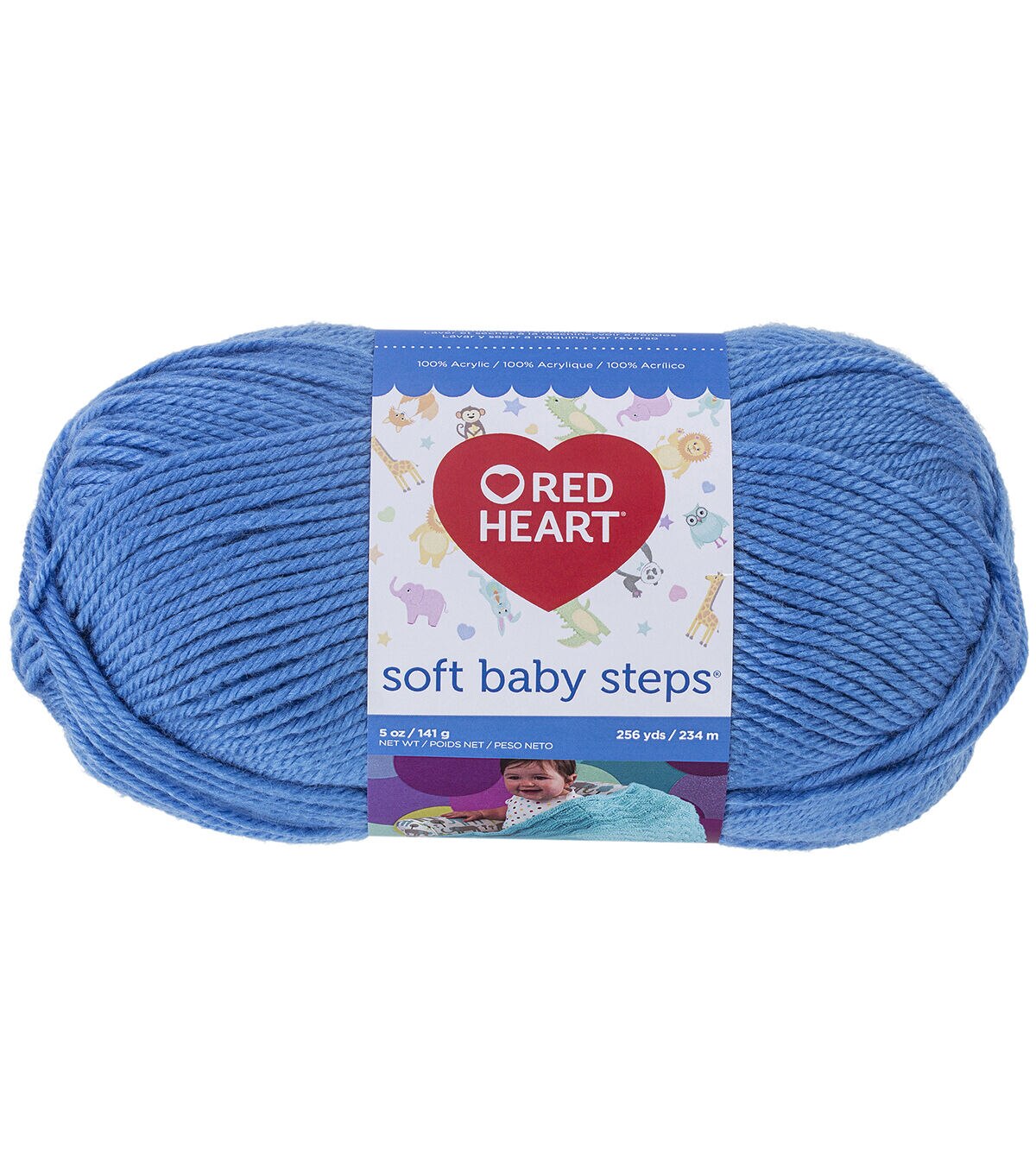 New Baby Green Red Heart Soft Baby Steps Yarn 