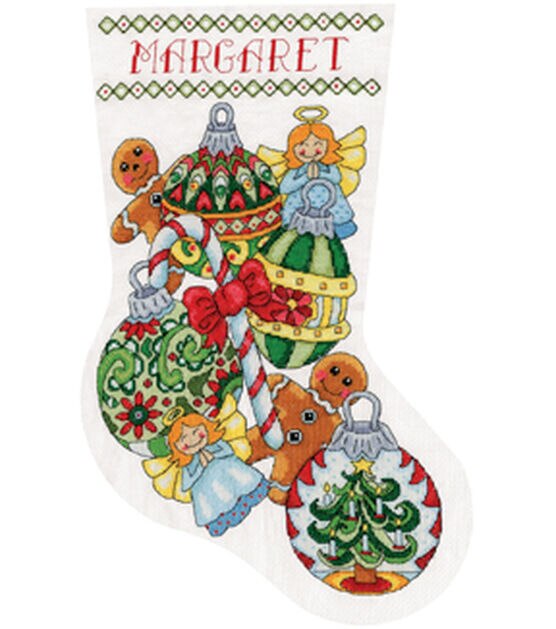 Design Works Santa Stocking Counted Cross Stitch Kit 17 Long 14 Count