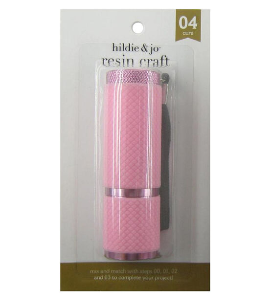 8.5" x 2.5" Pink 6W Resin Flashlight by hildie & jo