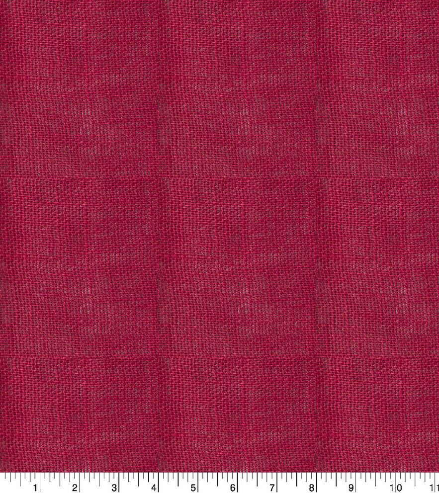 Burlap Fabric 44'', Red, swatch, image 1