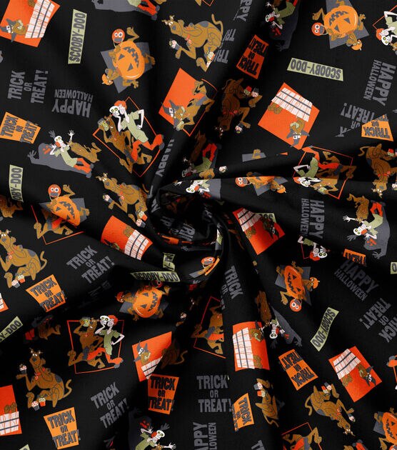 Scooby Tricks Halloween Cotton Fabric, , hi-res, image 4