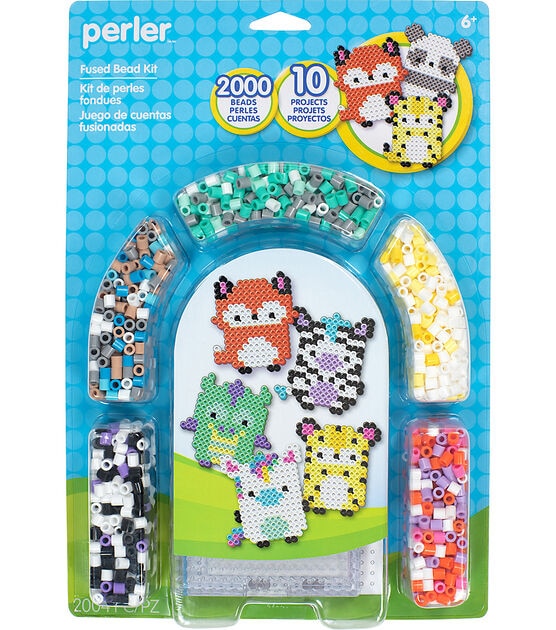 Perler 2004ct Cute Animals Blister Arch Fused Bead Kit