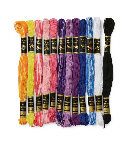 8.7yd Rainbow Cotton Embroidery Floss 105ct by Big Twist