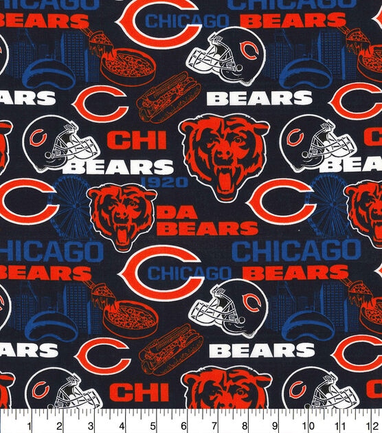 Fabric Traditions Chicago Bears Cotton Fabric Hometown