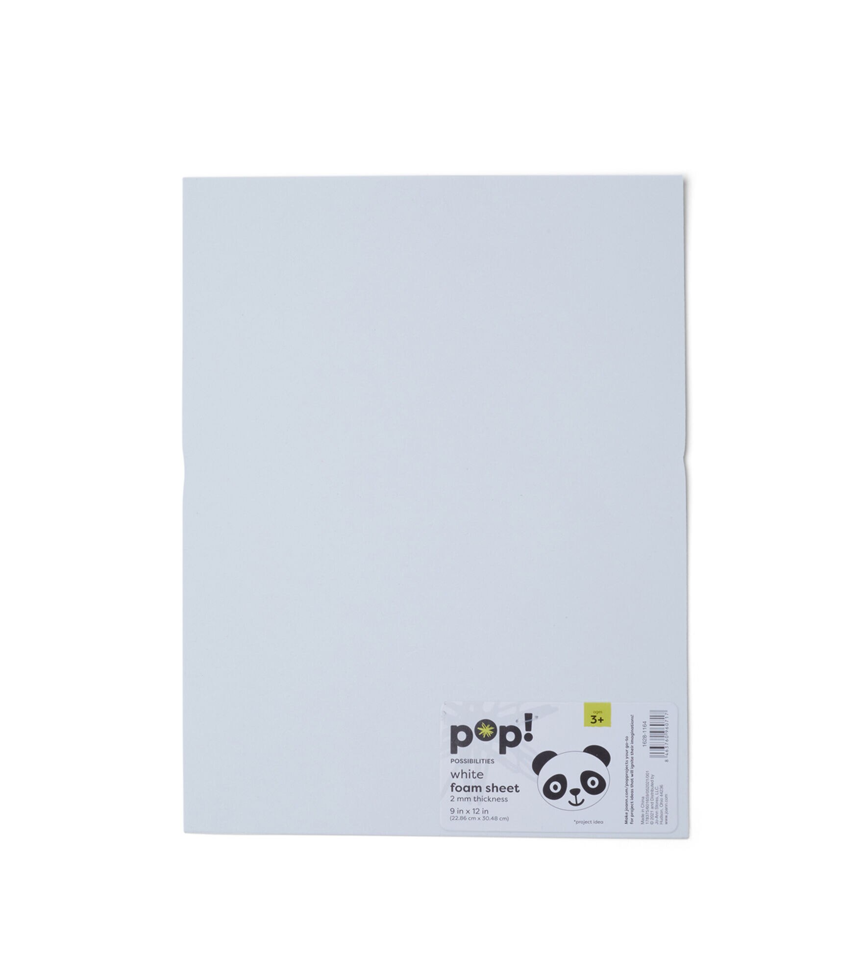 POP! 2mm Foam Sheet 9" x 12", White, hi-res