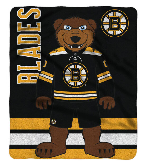 Uncanny Brands Boston Bruins Blades 60” x 80” Plush Blanket