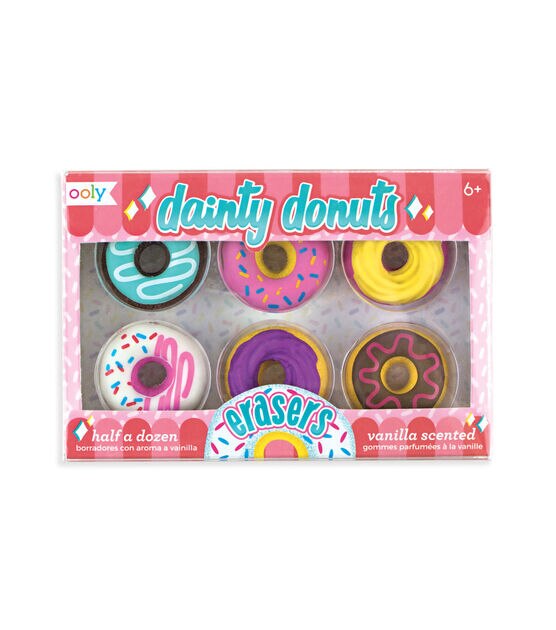 Ooly 6ct Dainty Donuts Pencil Erasers, , hi-res, image 1