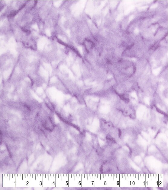 Anti Pill Plush Fleece Fabric Purple Marble | JOANN
