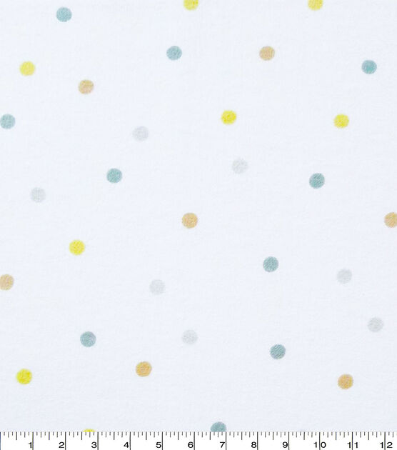 Baby Bear Dots Flannel Nursery Fabric, , hi-res, image 3