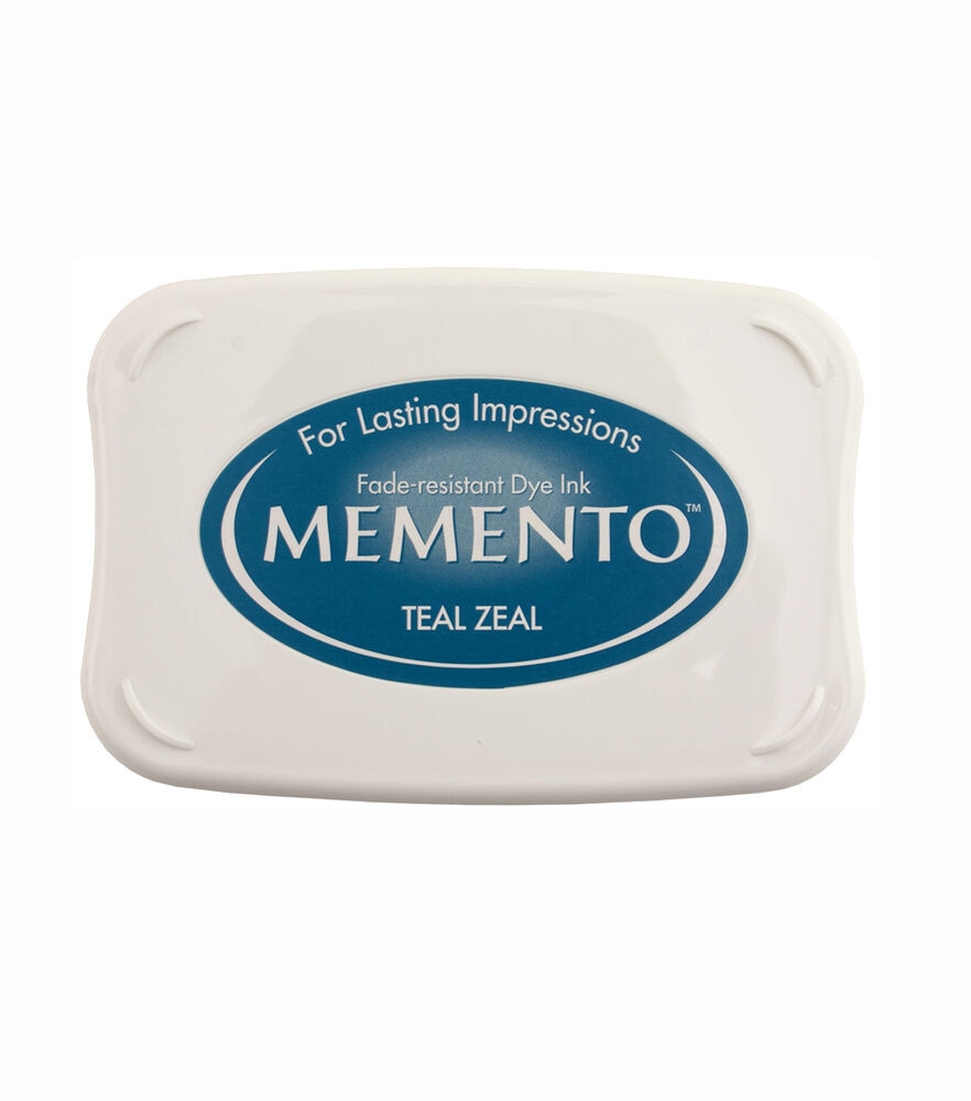 Memento Full Size Dye Inkpad Elderberry, Teal, swatch, image 1