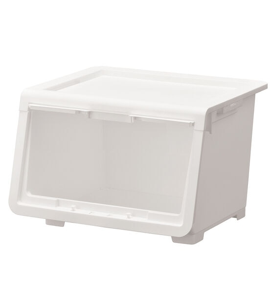 18 x 17 Plastic Stackable Storage Bin 8.8lbs by Top Notch