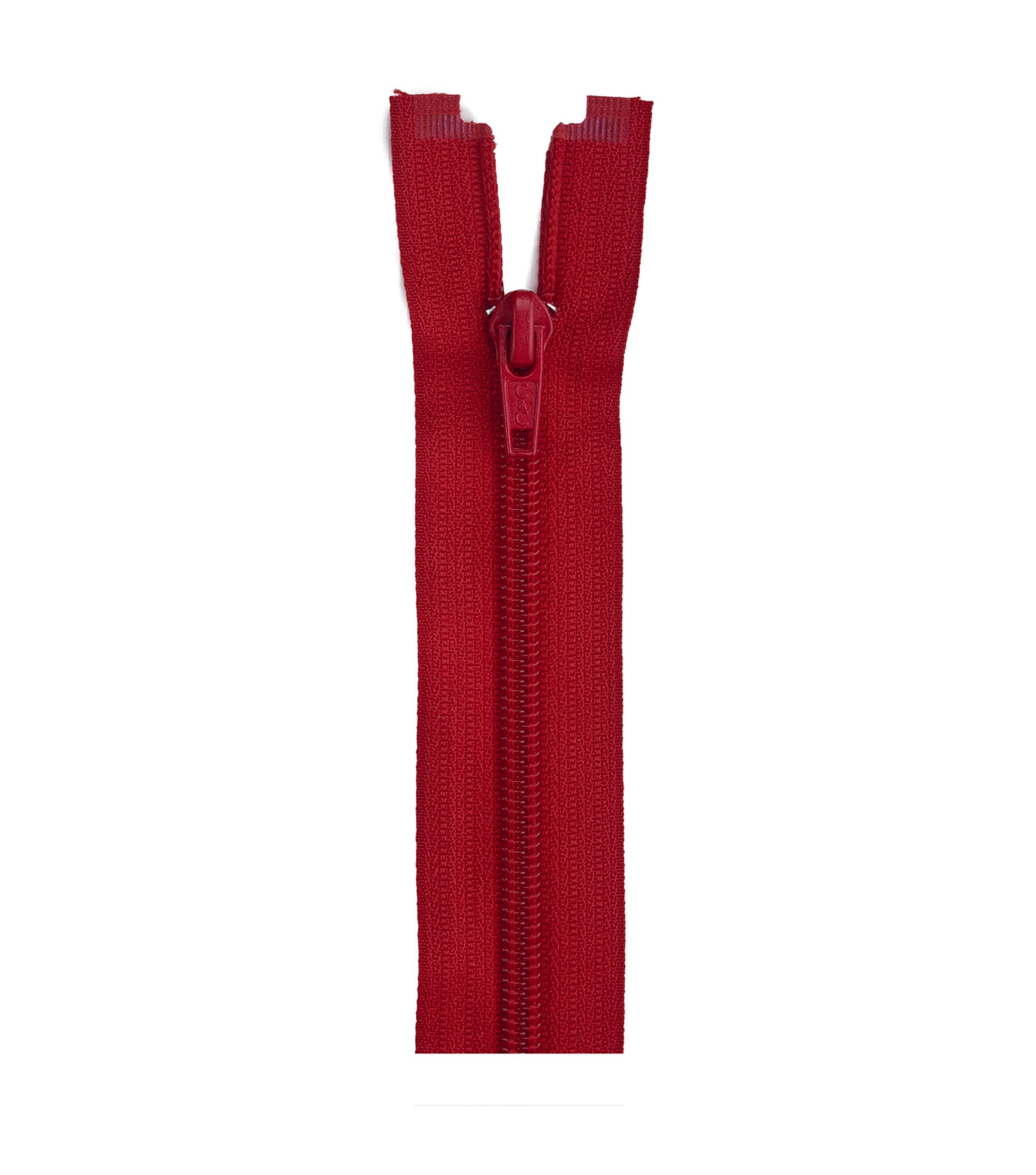 Coats & Clark Coil Separating Zipper 14", Red, hi-res