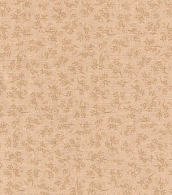 Tan Vines Quilt Cotton Fabric by Keepsake Calico