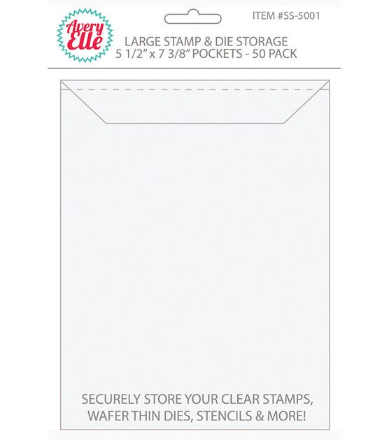 Avery Elle 5.5" x 7" Stamp & Die Storage Pockets 50pk, , hi-res, image 2