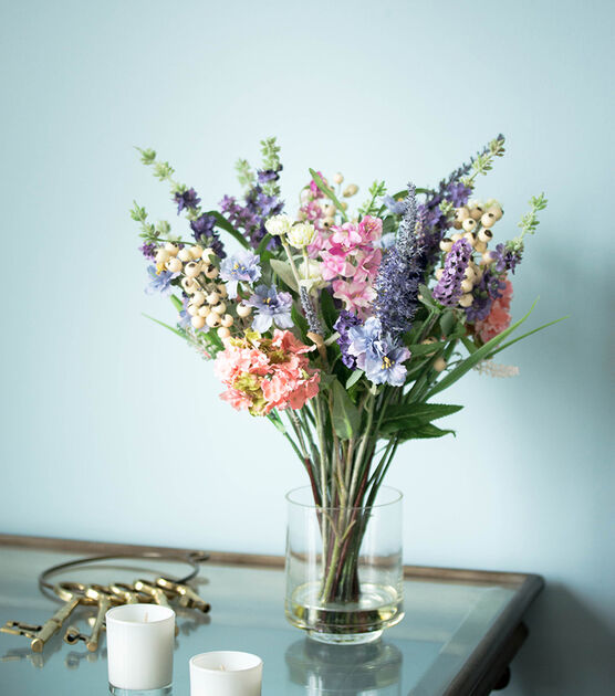Nearly Natural lavender & Hydrangea Flower Arrangement, , hi-res, image 5