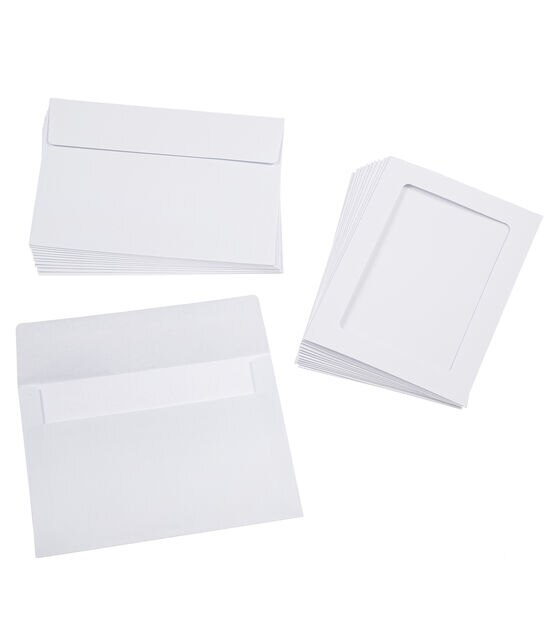 12ct White A7 Framed Cards & Envelopes by Park Lane, , hi-res, image 2