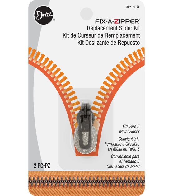 Metal Fix-A-Zipper Replacement Slider Kit