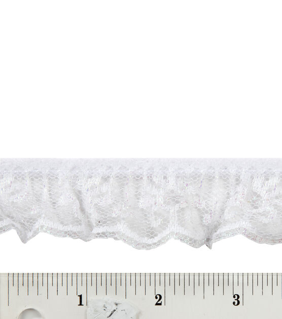 Simplicity Scalloped Lace Trim 1.25'' Iridescent