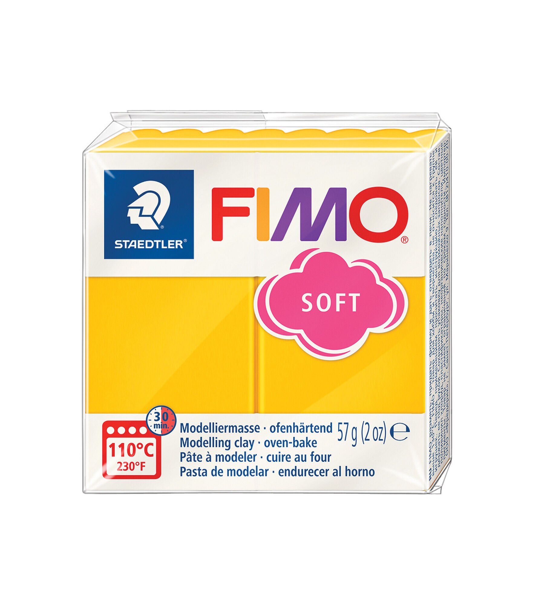 Fimo 2oz Soft Oven Bake Modeling Clay, Sunfllower, hi-res