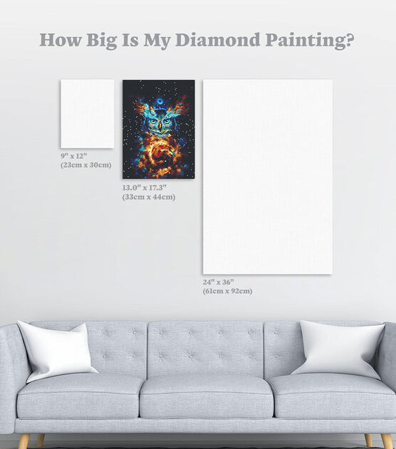 Diamond Art Club 13" x 17" Aurowla Painting Kit, , hi-res, image 4