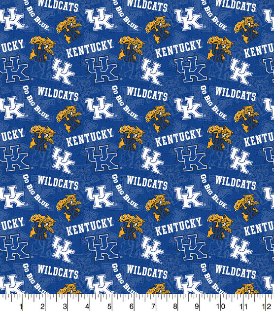 University of Kentucky Wildcats Cotton Fabric Tone on Tone