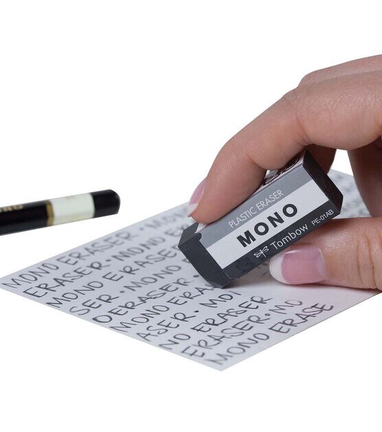 Tombow 5pk Mono Black Plastic Erasers, , hi-res, image 2