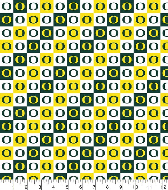 University of Oregon Ducks Cotton Fabric Collegiate Checks, , hi-res, image 2