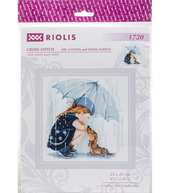 RIOLIS 10 Under My Umbrella Counted Cross Stitch Kit