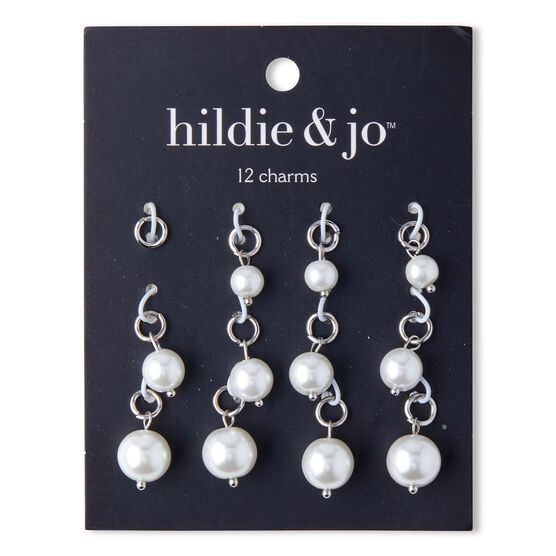 12ct Silver Pearl Charms by hildie & jo