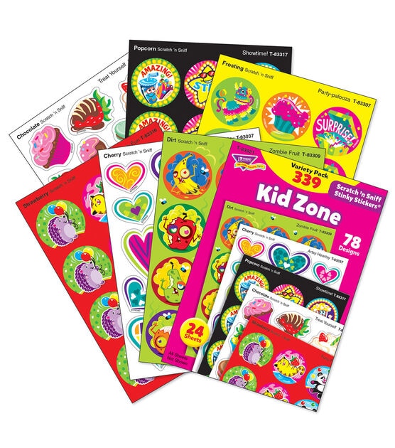 TREND 339pc Kid Zone Stinky Stickers Variety Pack, , hi-res, image 2