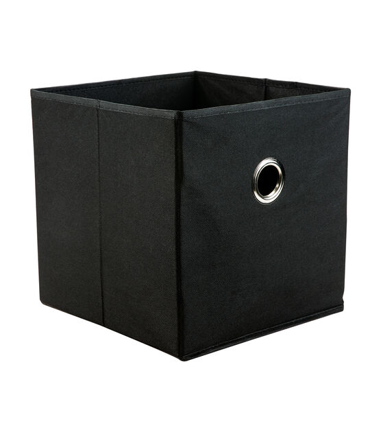 Organize It All 12" Black Storage Cubes 2pk