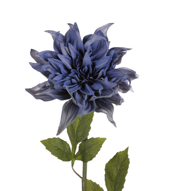 28" Blue Dahlia Stem by Bloom Room, , hi-res, image 2