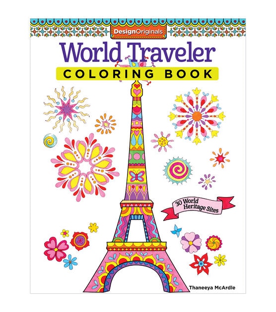 Design Originals World Traveler Coloring Book