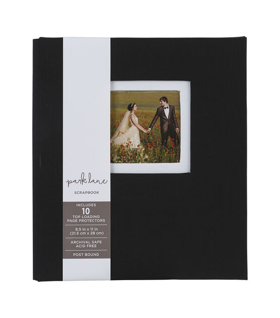 8.5 x 11 Black Scrapbook Album by Park Lane