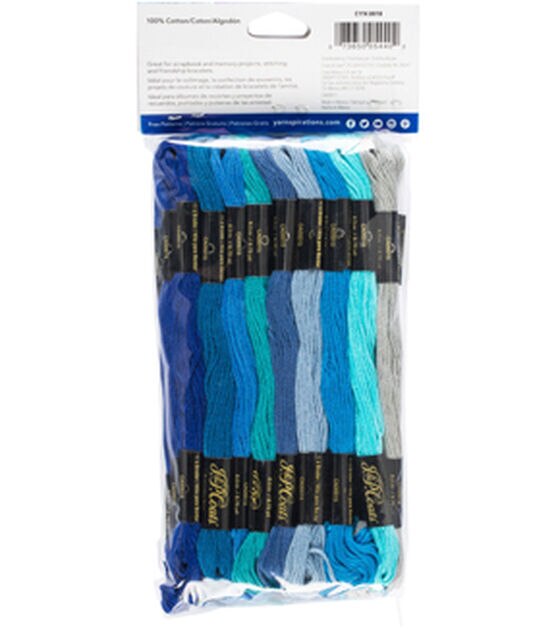 Coats & Clarks 36ct Blues Cotton Embroidery Floss, , hi-res, image 2