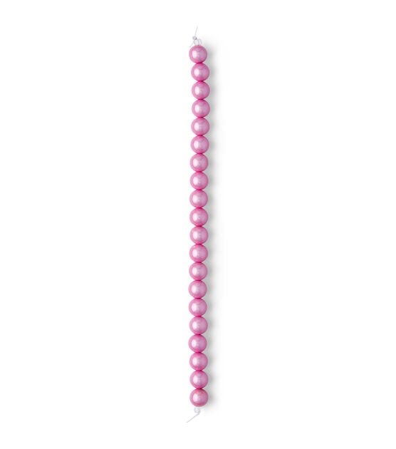 7" Pink Round Plastic Miracle Bead Strand by hildie & jo, , hi-res, image 2