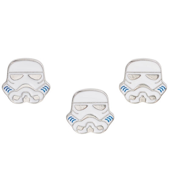 Blumenthal Lansing 5/8" Star Wars Stormtrooper Head Shank Buttons 3pk, , hi-res, image 3
