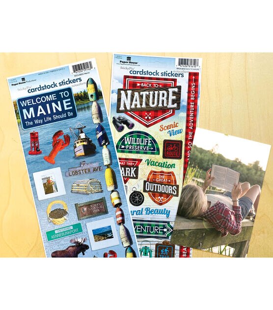 Paper House Maine Cardstock Sticker 2pk, , hi-res, image 2