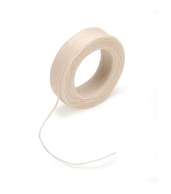 WC2703-Griffin Waxed Cotton Cord 2mm Light Brown (5 Meters)