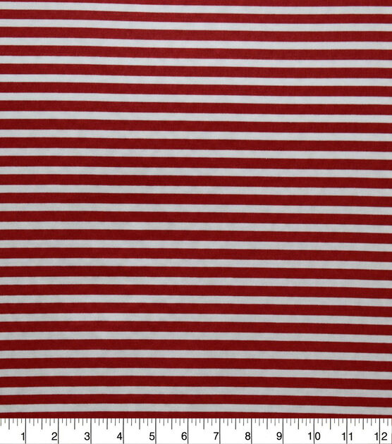 diakritisk Inspiration Pjece Red And White Stripe Quilter's Showcase Cotton Fabric | JOANN