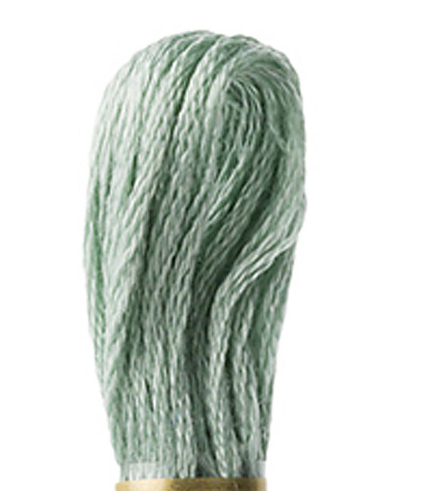 DMC 8.7yd Greens 6 Strand Cotton Embroidery Floss, 3813 Light Blue Green, swatch, image 5