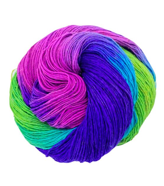 Rainbow Soft Yarn 100% Wool Gradient Multi Color Yarn for