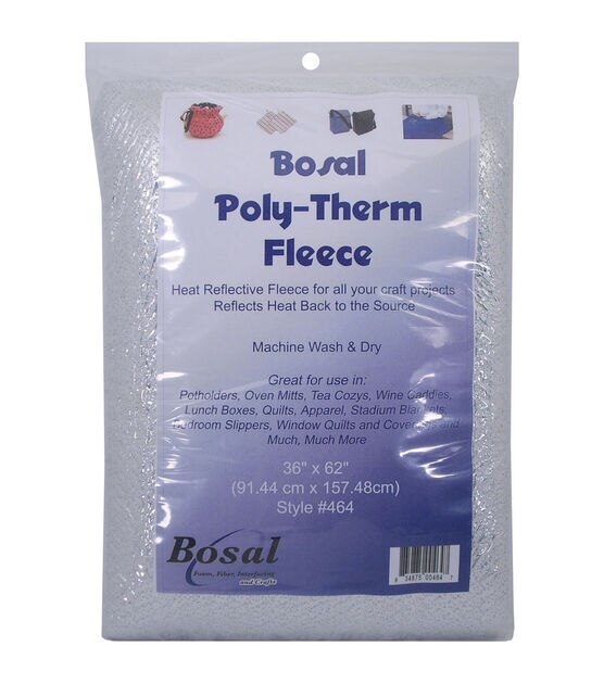 Bosal Poly Therm Heat Reflective Fleece 36''x62'' Silver