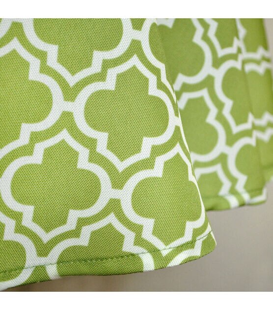 Design Imports Green Lattice Outdoor Tablecloth Round, , hi-res, image 3