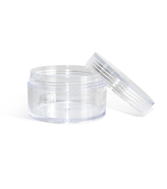 2" Clear Round Plastic Containers With Suction Lids 4pk, , hi-res, image 4