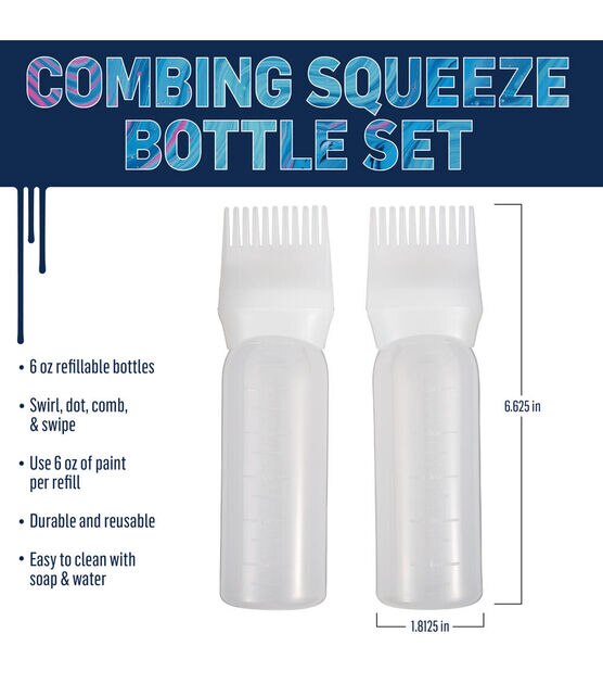 FolkArt Drizzle Combing Squeeze Bottle Set - 2 Piece