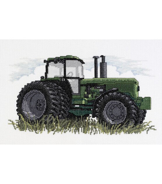 Janlynn 12" x 7" Tractor Counted Cross Stitch Kit
