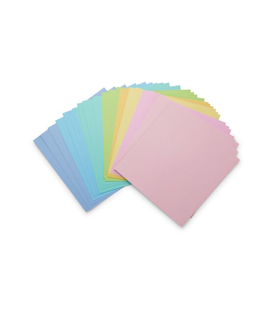 40 Sheet 12" x 12" Pastel Smooth Cardstock Paper Pack by Park Lane, , hi-res, image 2