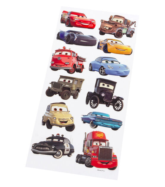 Disney Pixar Cars Static Stickers set of 2 for Other Cute Stuff